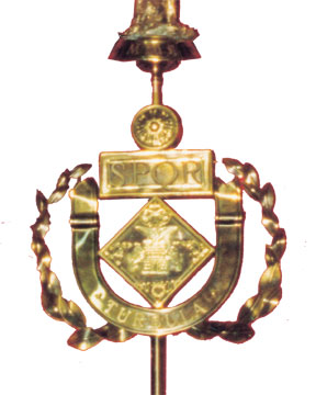 Estandarte de Lujo para Escuadrones Romanos, Grupos de Alabarderos, d´Armats con los escudos solicitados